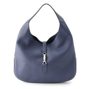 Gucci Jackie Leather Hobo Shoulder Bag Blue